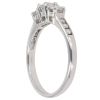 18ct White Gold 0.50ct Brilliant Cut Diamond Trilogy Ring