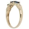 9ct Yellow Gold 0.10ct Diamond and Sapphire Dress Ring