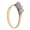 18ct Yellow Gold 0.54ct Brilliant Cut Diamond Trilogy Ring
