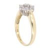 18ct Yellow Gold 0.50ct Brilliant Cut Diamond Daisy Cluster Ring