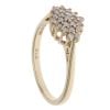 9ct Yellow Gold 0.25ct Brilliant Cut Diamond Cluster Ring