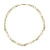 9ct Yellow Gold Emerald and Diamond Bracelet 7"