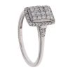 9ct White Gold 0.36ct Diamond Cluster Ring