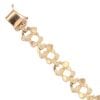 14ct Yellow Gold Nugget Bracelet 7"