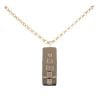 9ct Yellow Gold Hallmarked Ingot Pendant And Belcher Chain 18"