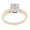 9ct Yellow Gold 0.15ct Brilliant Cut Diamond Cluster Ring