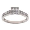 9ct White Gold 0.40ct Princess Cut Diamond Cluster Ring