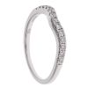 18ct White Gold 0.38ct Brilliant Cut Diamond Wishbone Ring
