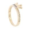 Children's 14ct Yellow Gold Cubic Zirconia Crown Ring