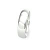 Platinum 5mm Traditional Court Wedding Band