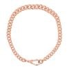 9ct Rose Gold Graduating Albert Bracelet 8"
