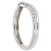 9ct White Gold 0.20ct Diamond Wishbone Ring