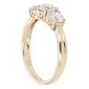 9ct Yellow Gold Three Stone Cubic Zirconia Ring