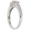 18ct White Gold 0.80ct Brilliant Cut Diamond Trilogy Ring
