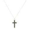 9ct Yellow Gold Plain Cross and Belcher Chain 20"