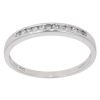 9ct White Gold 0.15ct Brilliant Cut Diamond Half Eternity Ring