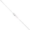 9ct White Gold 0.30ct Diamond Open Rectangle Pendant and Chain 18"