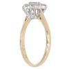 18ct Yellow Gold 0.50ct Brilliant Cut Diamond Daisy Cluster Ring