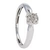 9ct White Gold 0.09cts Diamond Cluster Ring by Anya Belle