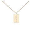 9ct Yellow Gold Ingot Pendant and Chain 20"