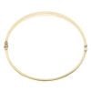 9ct Yellow and White Gold Screw Patterned Hinged Bangle