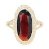 9ct Yellow Gold Garnet Solitaire Ring