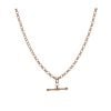 9ct Rose Gold Belcher T-Bar Chain 24"
