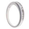 18ct White Gold 0.50ct Princess Cut Diamond Half Eternity Ring