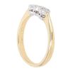 18ct Yellow Gold 0.35ct Brilliant Cut Diamond Trilogy Ring