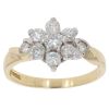 18ct Yellow Gold 0.70ct Brilliant Cut Diamond Cluster Ring