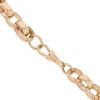 9ct Yellow Gold Patterned And Plain Belcher Chain 28"