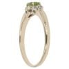 9ct Yellow Gold 0.10ct Diamond and Peridot Dress Ring