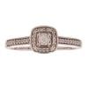 9ct White Gold 0.20ct Diamond Cluster Ring