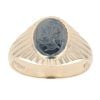 9ct Yellow Gold Hematite Centurion Signet Ring