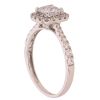 9ct White Gold Cubic Zirconia Cluster Ring