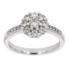 Platinum 0.75ct Diamond Cluster Ring