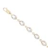 9ct Yellow Gold Cubic Zirconia Bracelet 8"