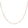 9ct Rose Gold Figaro Fancy Chain 18"