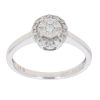 9ct White Gold 0.25ct Brilliant Cut Diamond Cluster Ring