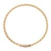 14ct Yellow Gold Monaco Classic Pave Lock Bangle
