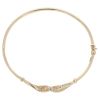 9ct Yellow Gold Cubic Zirconia Crossover Bangle