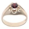 9ct Yellow Gold Garnet Signet Ring