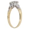 18ct Yellow Gold 0.30ct Brilliant Cut Diamond Trilogy Ring