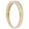 9ct Yellow Gold Cubic Zirconia Half Eternity Ring