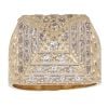 9ct Yellow Gold Cubic Zirconia Pyramid Ring