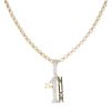 9ct Yellow Gold Cubic Zirconia No 1 Mum Pendant and Belcher Chain 20"