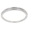 9ct White Gold 0.10ct Brilliant Cut Diamond Half Eternity Ring