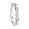 9ct White Gold Diamond Half Eternity Ring by Anya Belle