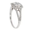 18ct White Gold 1.00ct Diamond Cluster Ring