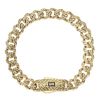 14ct Yellow Gold Monaco Classic Flex Lock Curb Bracelet 7.5"